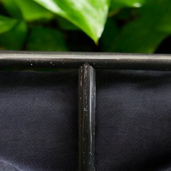 Vintage AVON Rhinestone and Amethyst Gemstone Small Stud Huggie Hoop Earrings - Picture 3 of 6